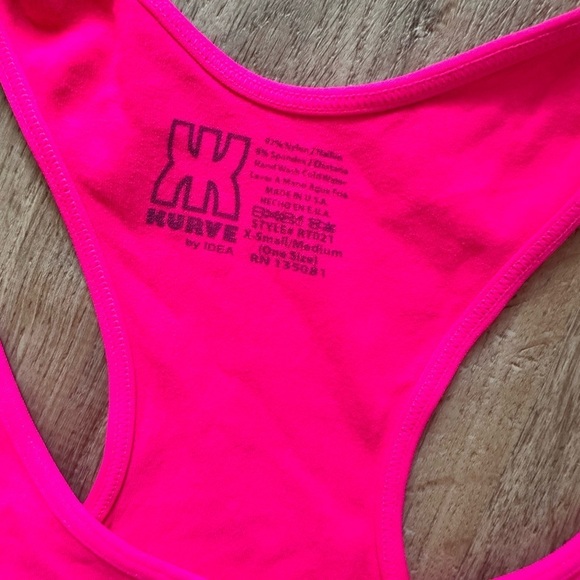 Pink Tank Top Racerback Stretchy - Picture 2 of 3